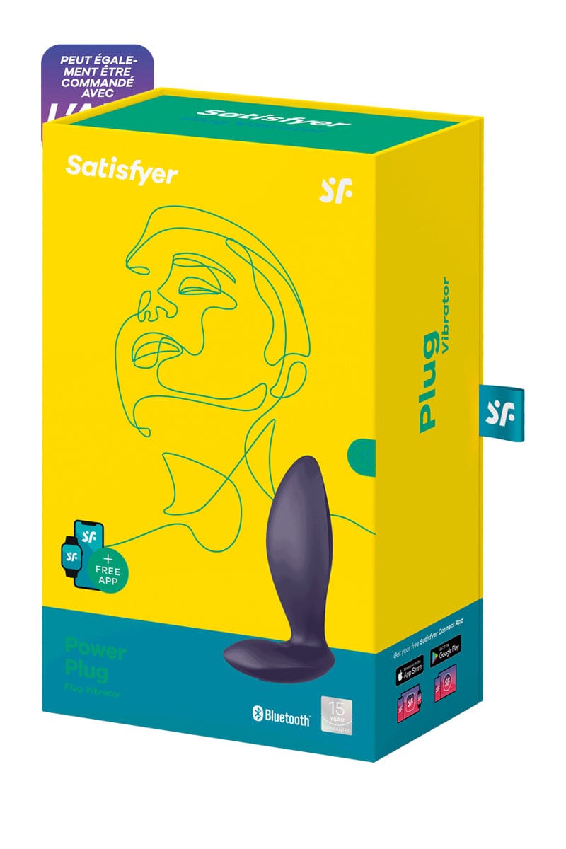 Plug anal vibrant unisexe Power Plug connecté - Satisfyer
