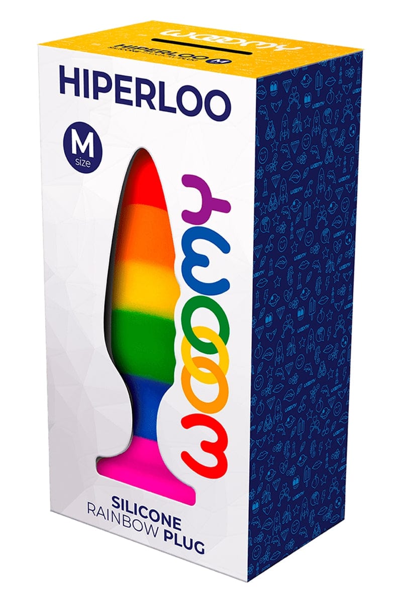 Plug arc-en-ciel Hiperloo Silicone Raimbow Plug M - Wooomy