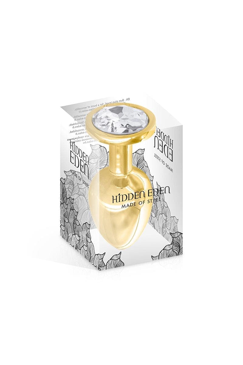 Plug bijou aluminium gold M - Hidden Eden