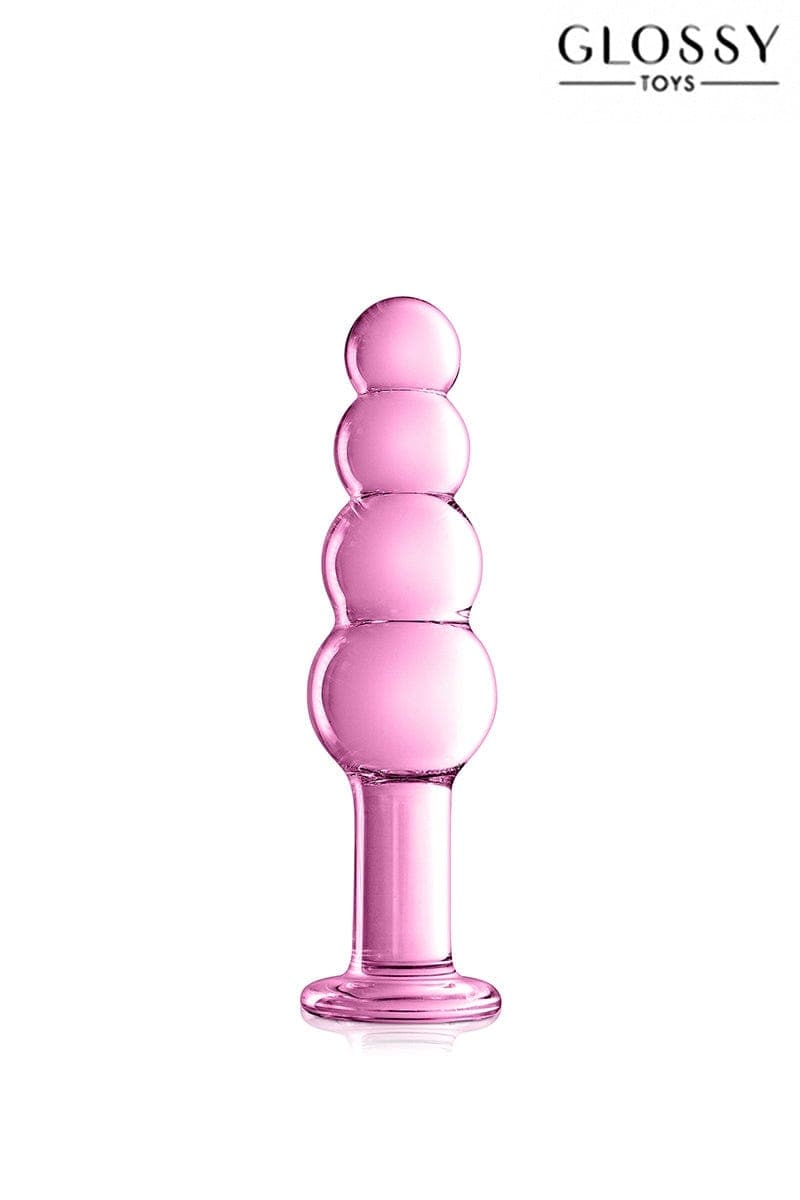 Plug en verre rose ultra résistant n°9 Pink 18.5cm + pochette - Glossy Toys