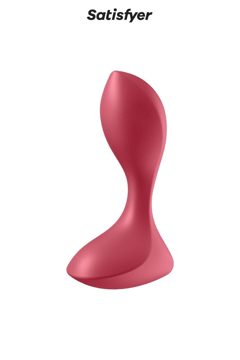 Plug plaisir anal unisexe vibrant Backdoor Lover rouge 11,2cm - Satisfyer