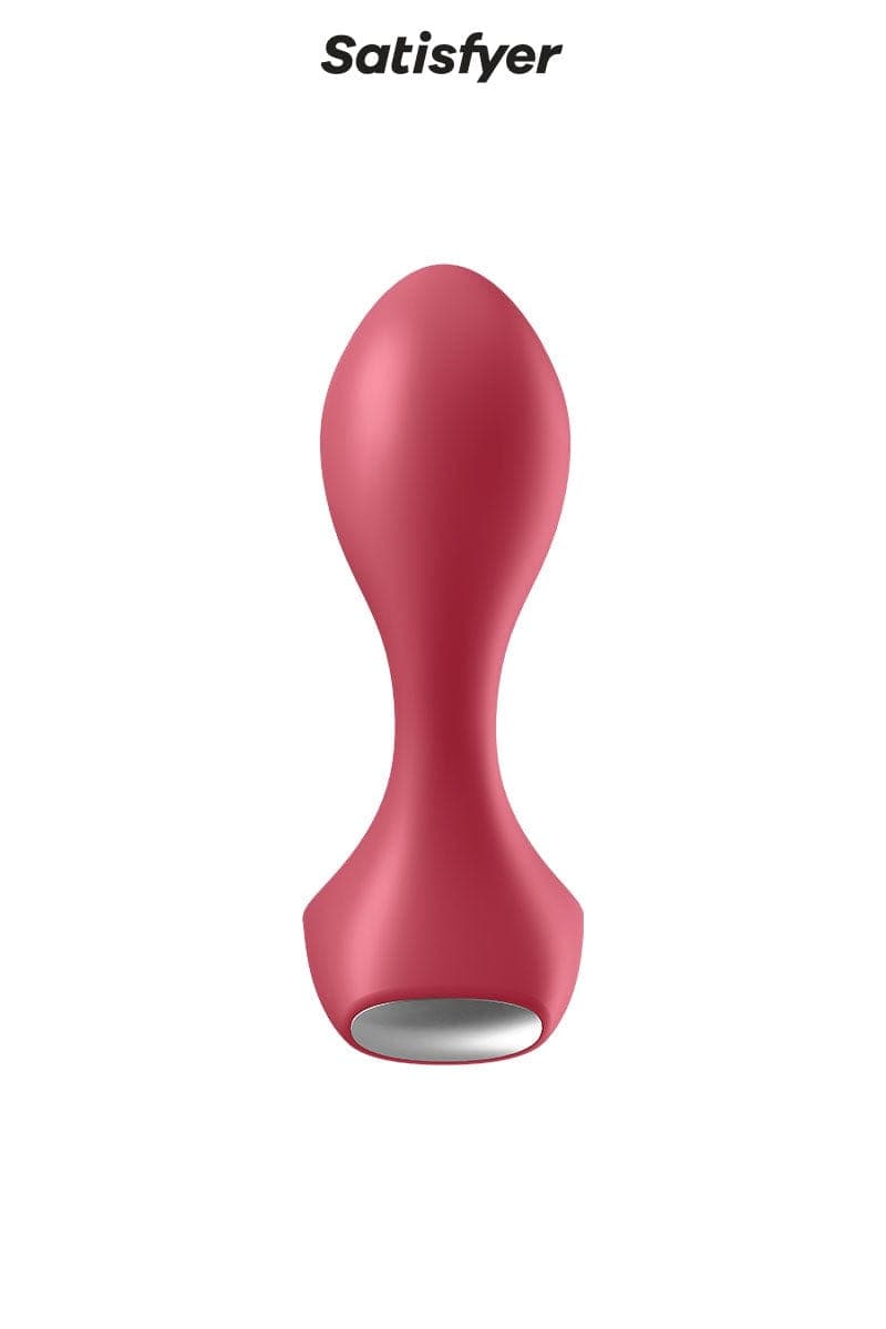 Plug plaisir anal unisexe vibrant Backdoor Lover rouge 11,2cm - Satisfyer