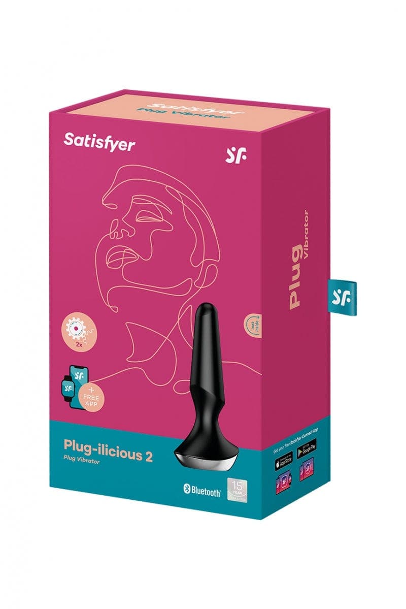Plug vibrant connecté pour plaisir anal unisexe Ilicious 2 Noir - Satisfyer