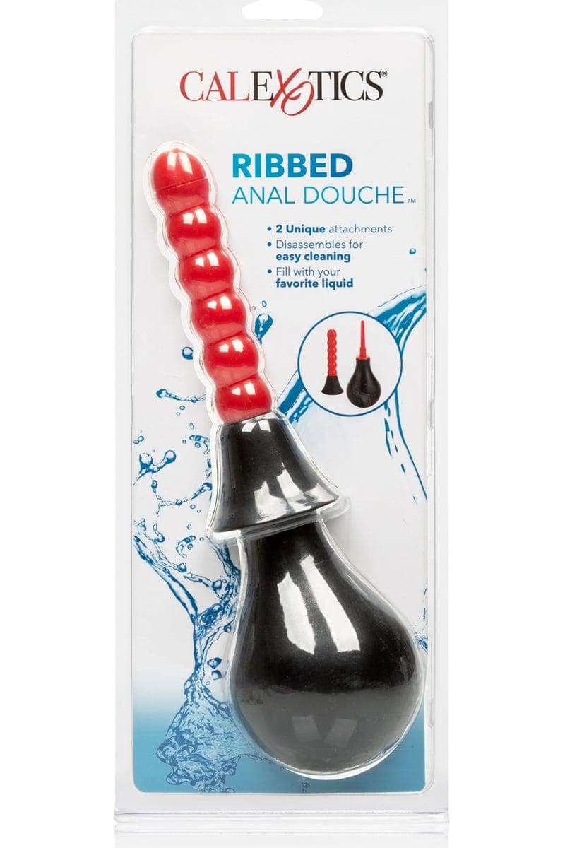 Poire de lavement pour hygiène anale Ribbed Anal Douche - Calexotics