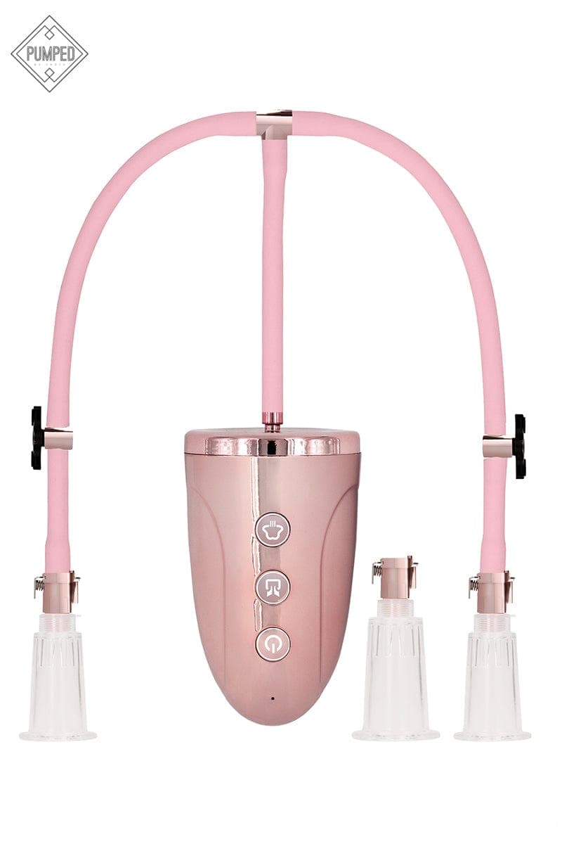 Pompe à tétons et clitoris automatique et rechargeable taille L - Pumped