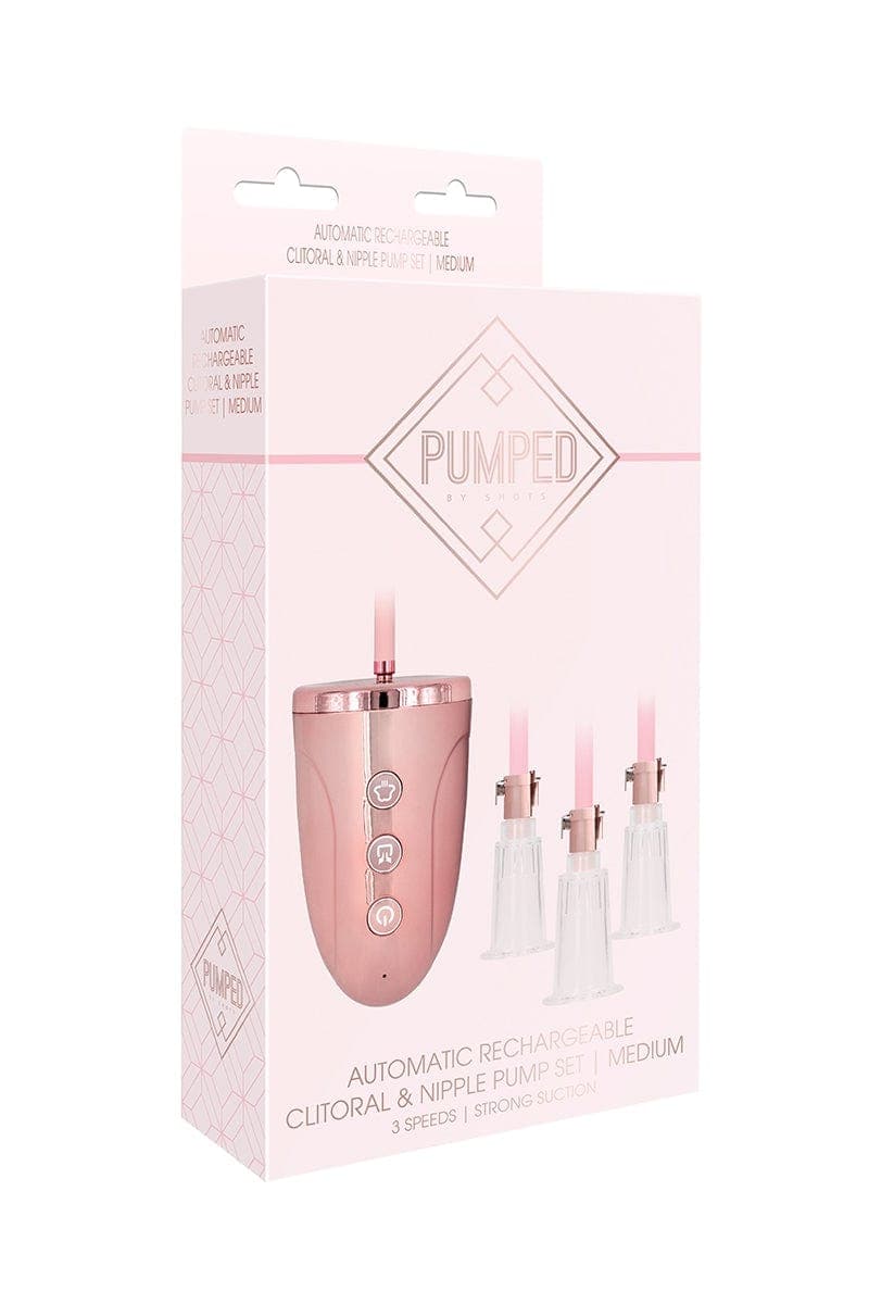 Pompe à tétons et clitoris automatique succion intense Medium - Pumped