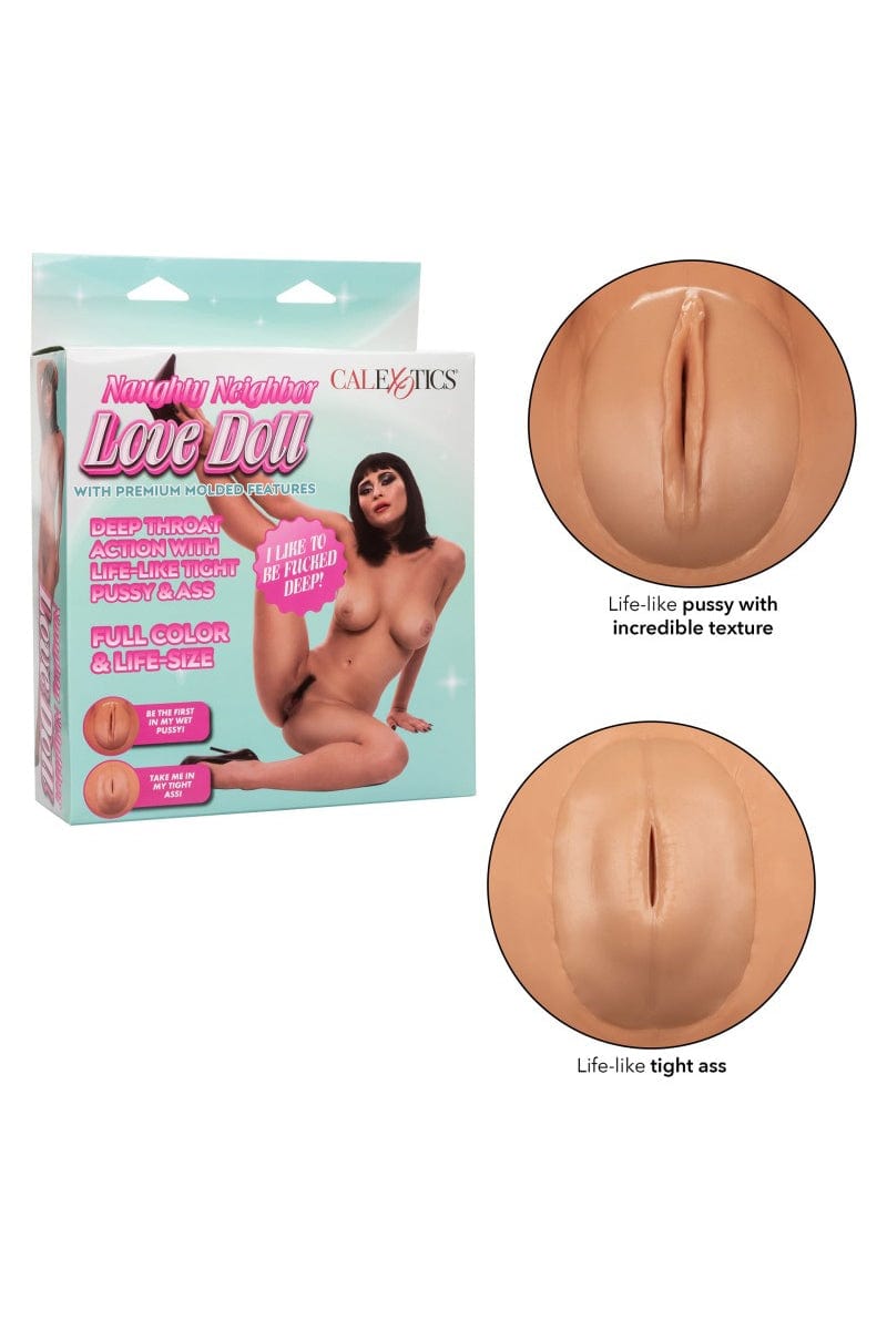 Poupée gonflable 3 orifices Naughty Neighbor Love Doll - Calexotics
