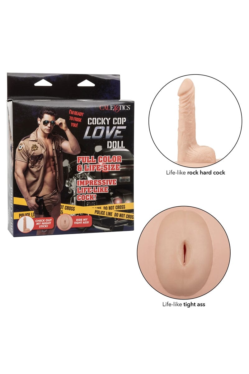 Poupée gonflable masculine jeune flic Cocky Cop Love Doll - Calexotics