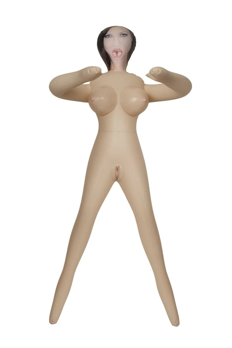 Poupée gonflable sexuelle taille réelle 3 orifices en position debout Vivid Raw - Calexotic