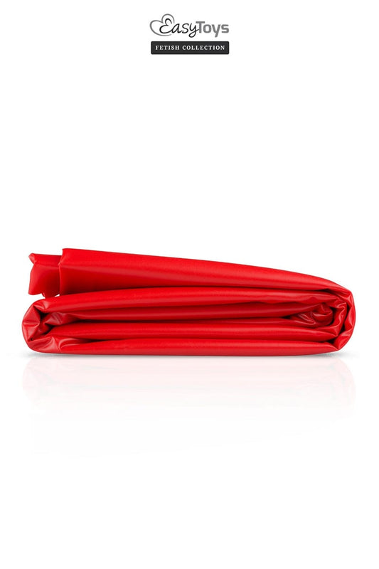 Protection de lit drap en latex rouge - EasyToys Fetish Collection