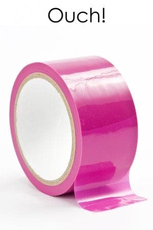 Ruban d’attache rose brillant 20m*5cm spécial jeux de bondage - Ouch!