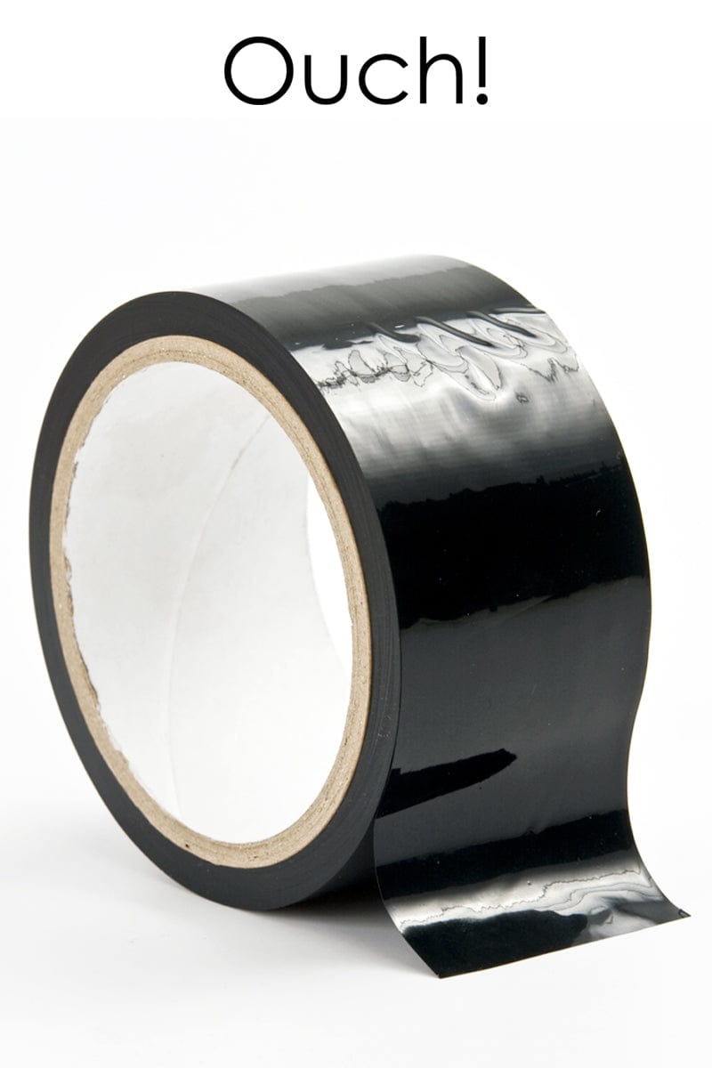 Ruban de bondage noir brillant non-collant 20 m pour pratique d’attaches - Ouch!