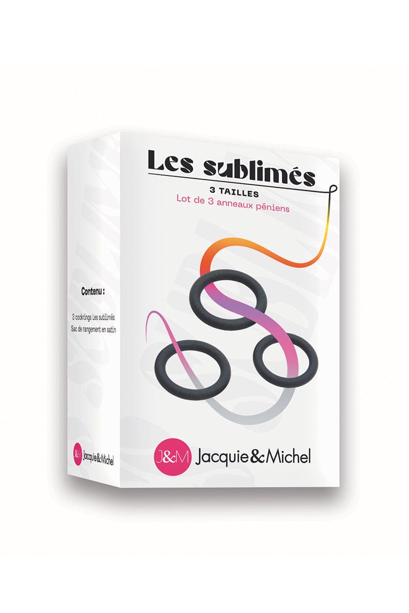 Set de 3 cockrings pour homme Les sublimés - Jacquie et Michel