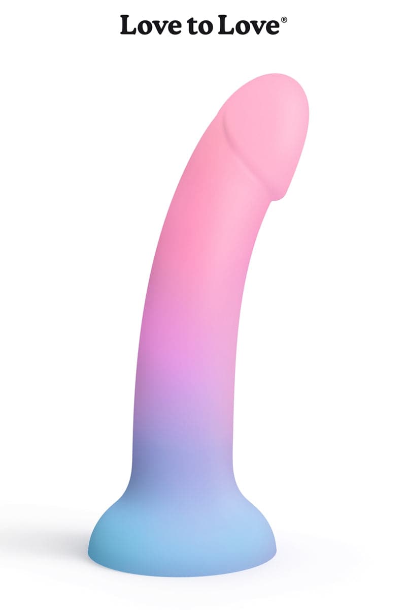 Sextoy rose et bleu en silicone Dildolls Utopia 14cm - Love to Love