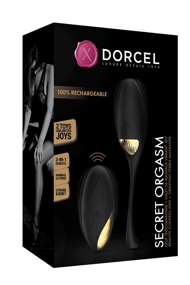 Sextoy stimulateur féminin 2 en 1 vibration 10 modes Secret Orgasm - Dorcel