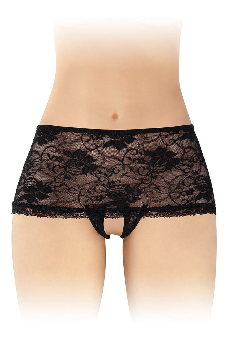 Shorty sexy ouvert noir Cynthia Taille Unique - Fashion Secret