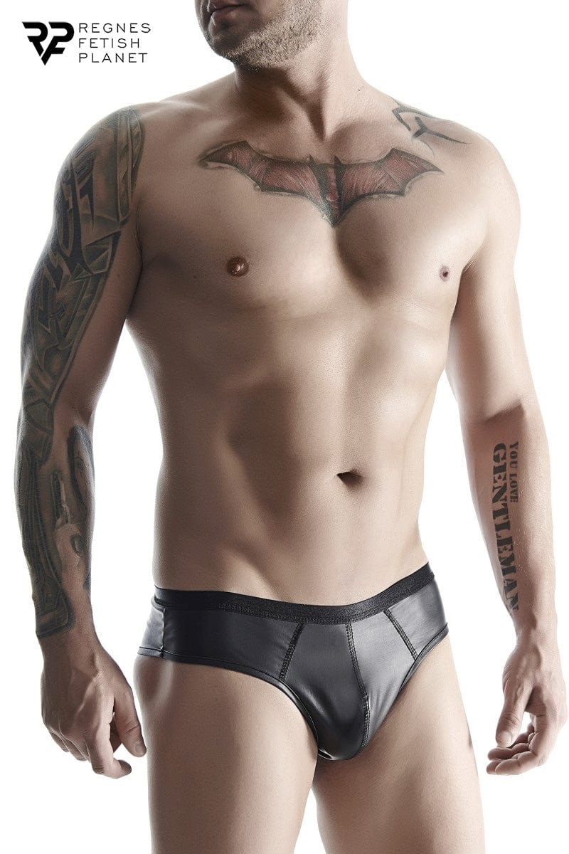 Slip noir sexy pour homme style brésilien wetlook - Regnes