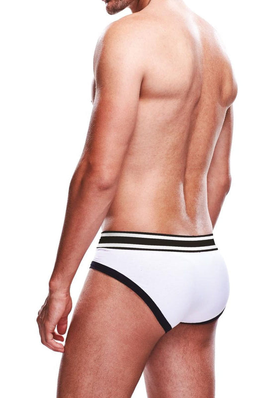 Slip Prowler blanc avec bande blanc et noir - Prowler