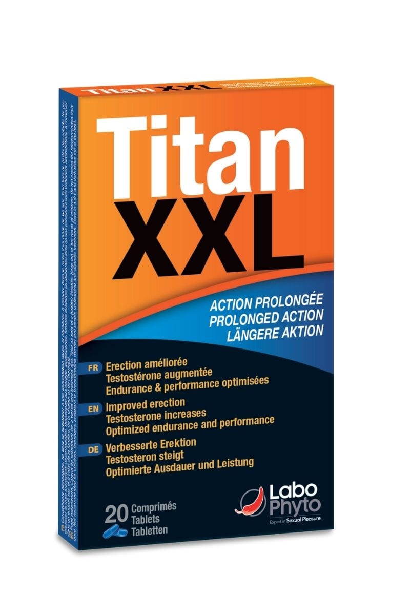 Stimulant sexuel longue durée pour hommes Titan XXL 20 comprimés - Labophyto