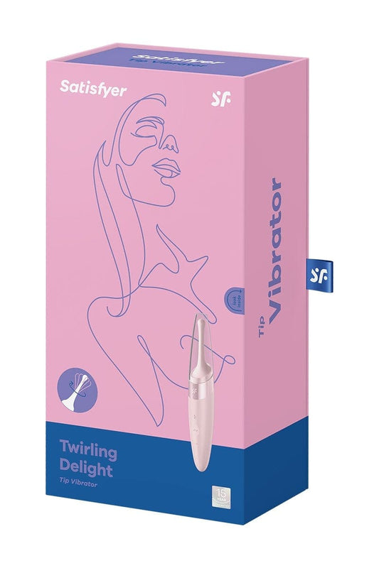 Stimulateur circulaire intense unisexe Twirling Delight Rose - Satisfyer
