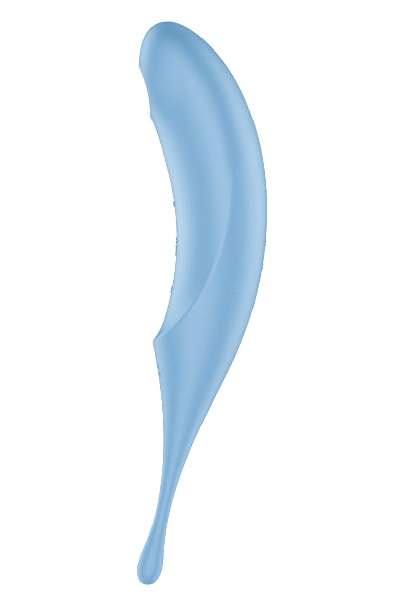 Stimulateur clito air pulsé Twirling Pro bleu - Satisfyer