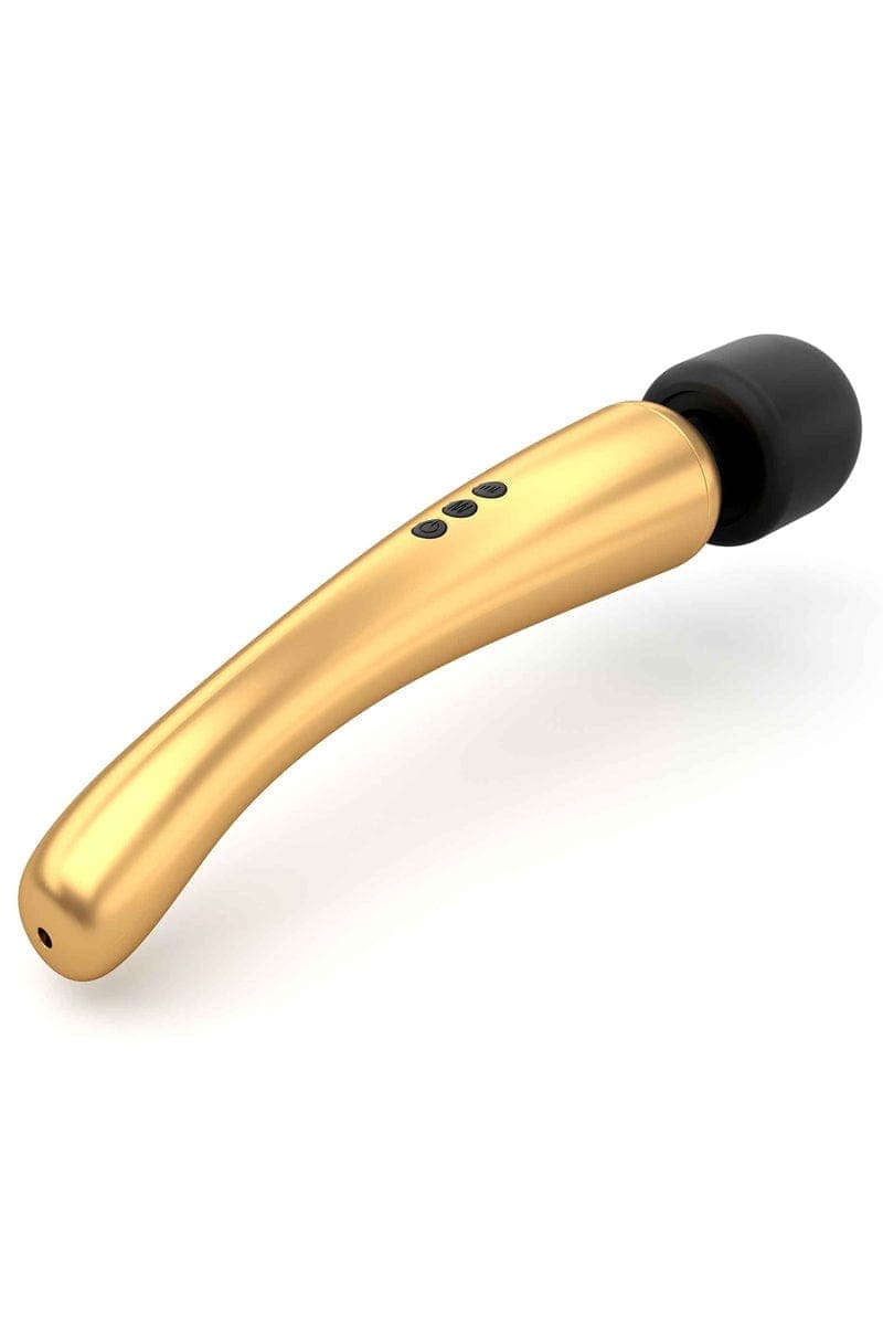 Stimulateur clitoridien 20 modes de vibration hyper puissant Megawand Gold 29cm - Dorcel