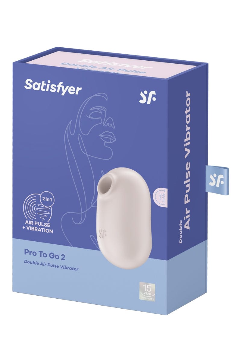 Stimulateur clitoridien à air pulsé de poche Pro To Go 2 beige - Satisfyer
