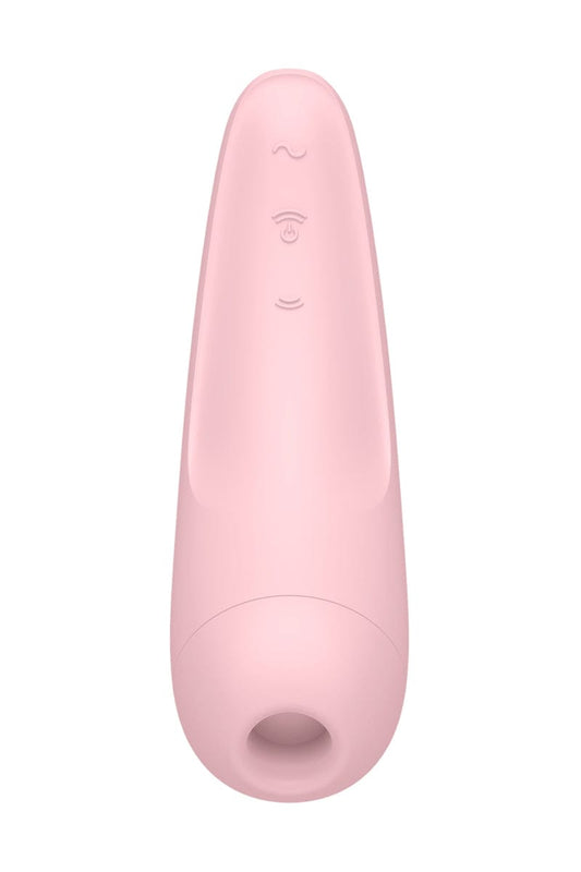 Stimulateur clitoridien air pulsé connecté Curvy 2+ rose 13,4cm - Satisfyer