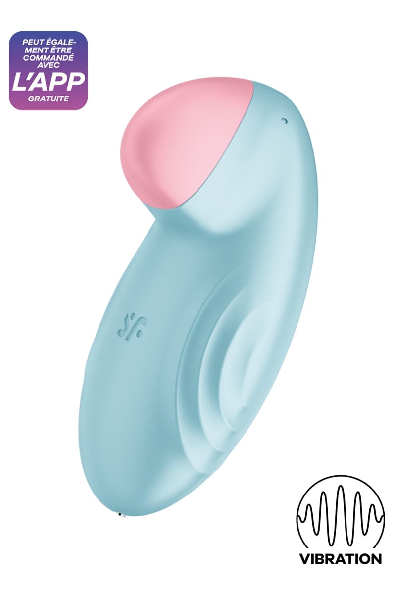 Stimulateur clitoridien connecté Tropical Tip bleu - Satisfyer