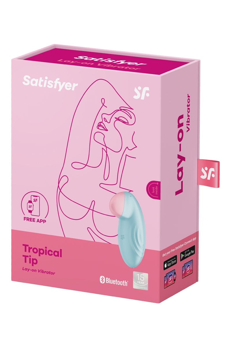 Stimulateur clitoridien connecté Tropical Tip bleu - Satisfyer