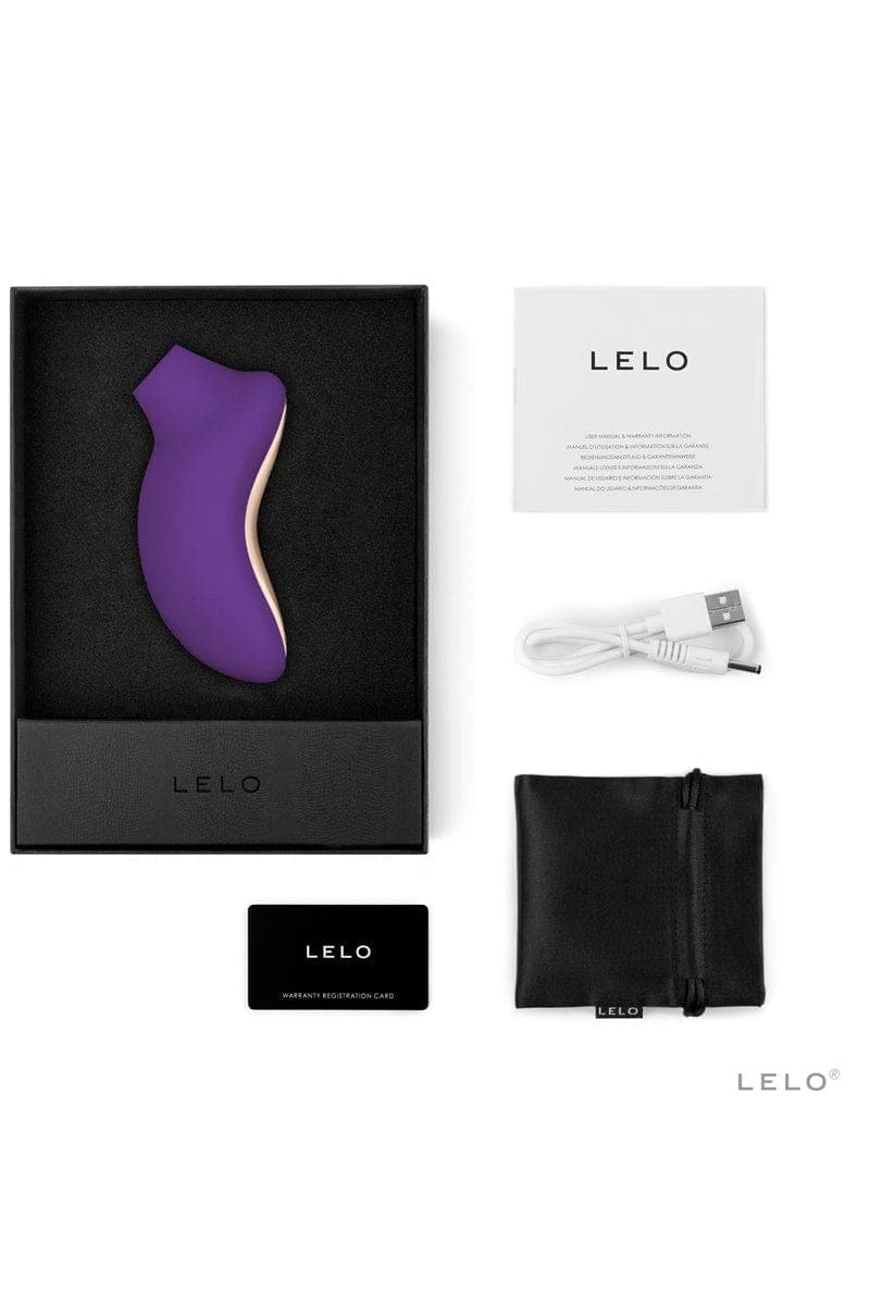 Stimulateur clitoridien étanche Sona 2 Cruise Violet + étui en satin - Lelo