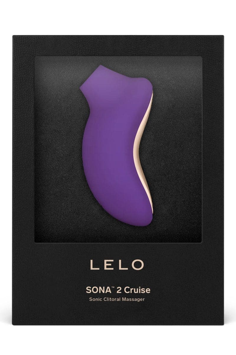 Stimulateur clitoridien étanche Sona 2 Cruise Violet + étui en satin - Lelo