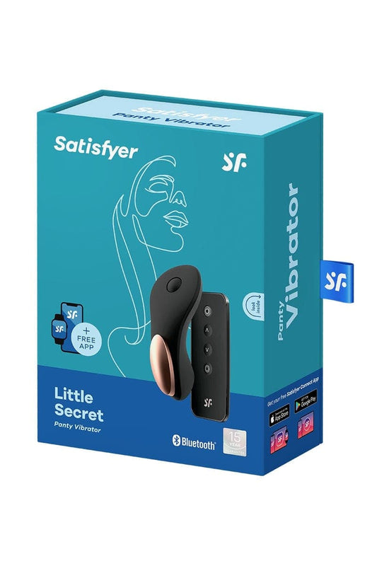 Stimulateur clitoridien pour culotte Little Secret noir 8,6cm - Satisfyer