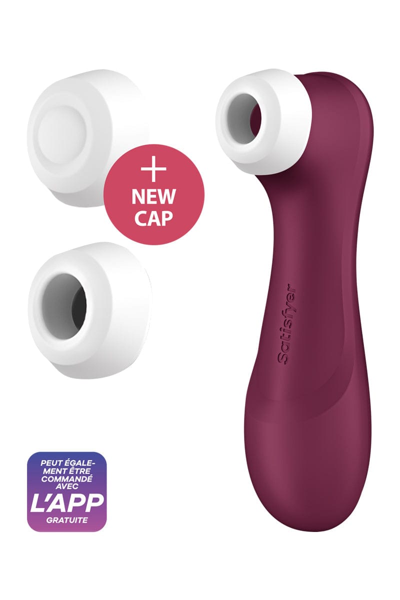 Stimulateur clitoridien Pro 2 Generation 3 connecté bordeaux - Satisfyer