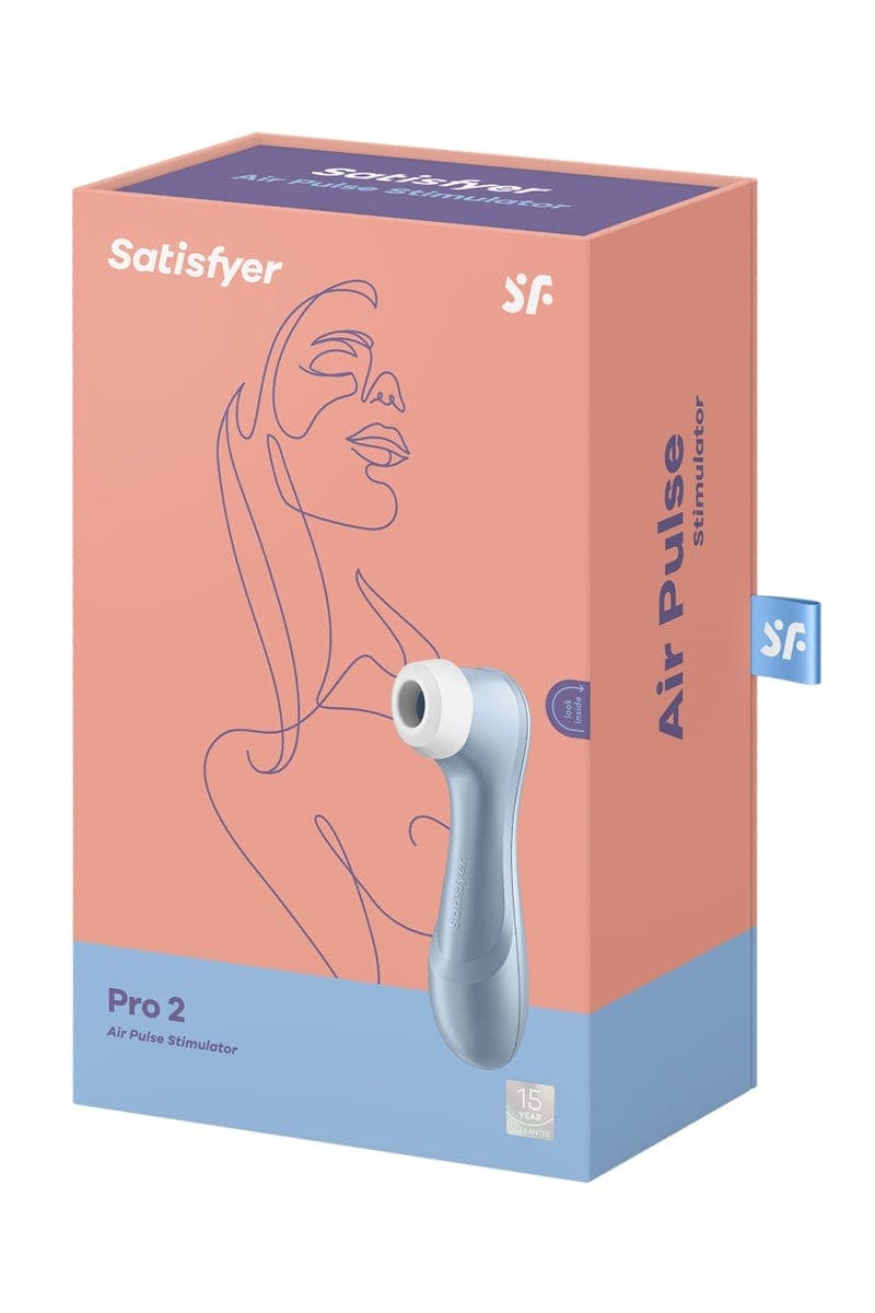 Stimulateur clitoridien sans contact pulsations Pro 2 bleu 15cm - Satisfyer