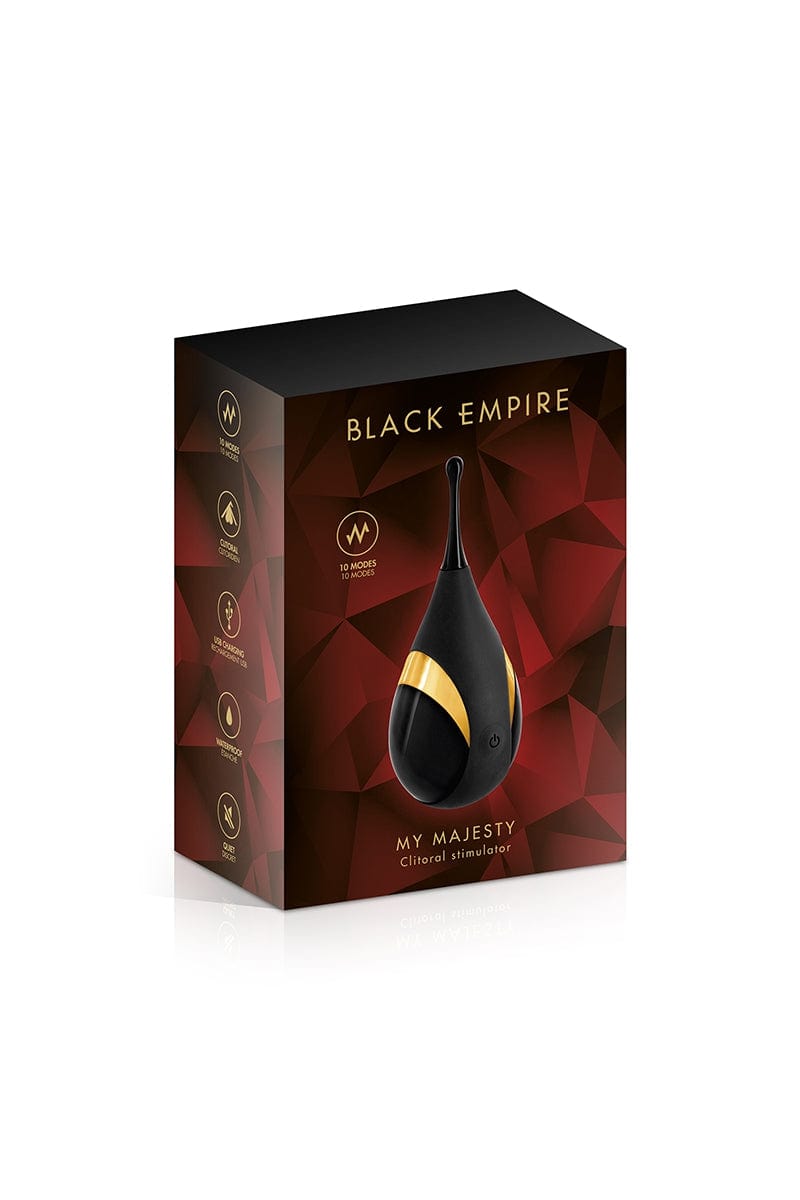 Stimulateur clitoridien vibrant en silicone étanche My Majesty - Black Empire