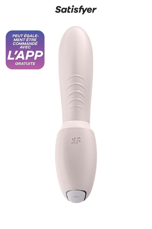 Stimulateur connecté ondes de pression + vibrations Sunray rose - Satisfyer