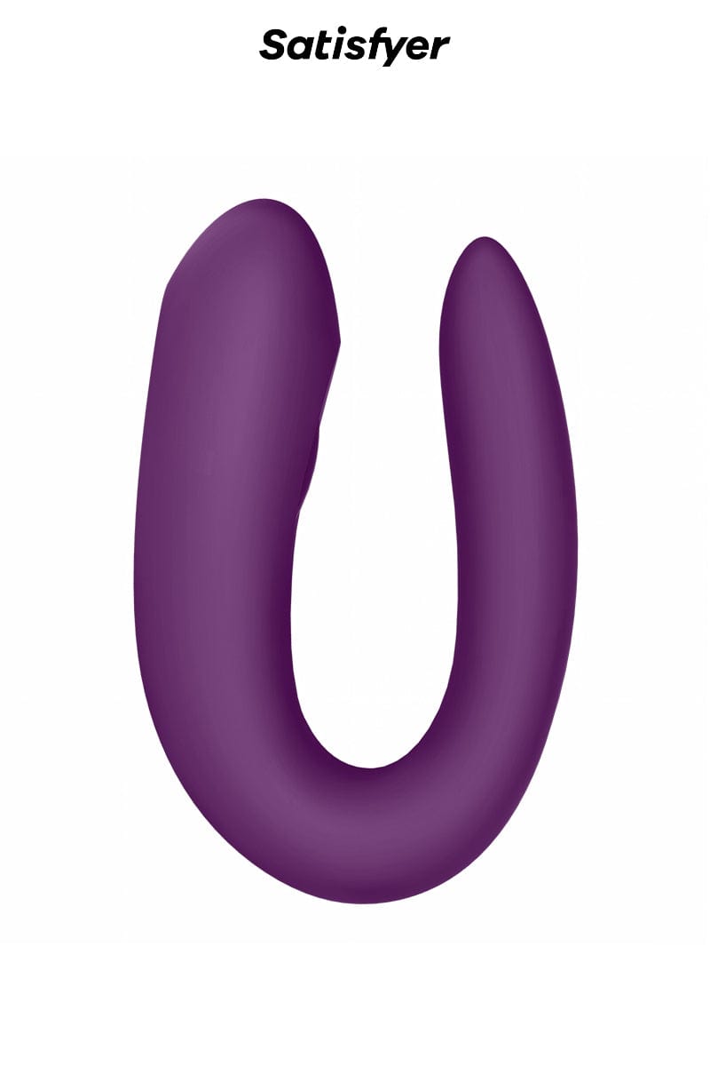 Stimulateur couple Double Joy sextoy couple violet - Satisfyer
