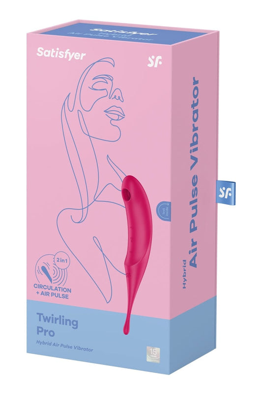 Stimulateur de clitoris air pulse Twirling Pro rouge - Satisfyer