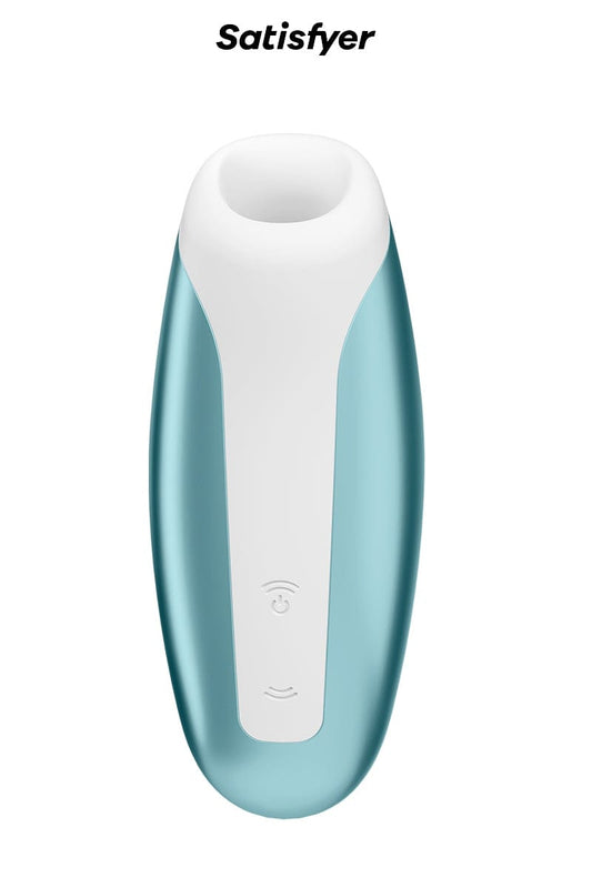 Stimulateur de clitoris vibrations et ondes pressions Breeze bleu - Satisfyer