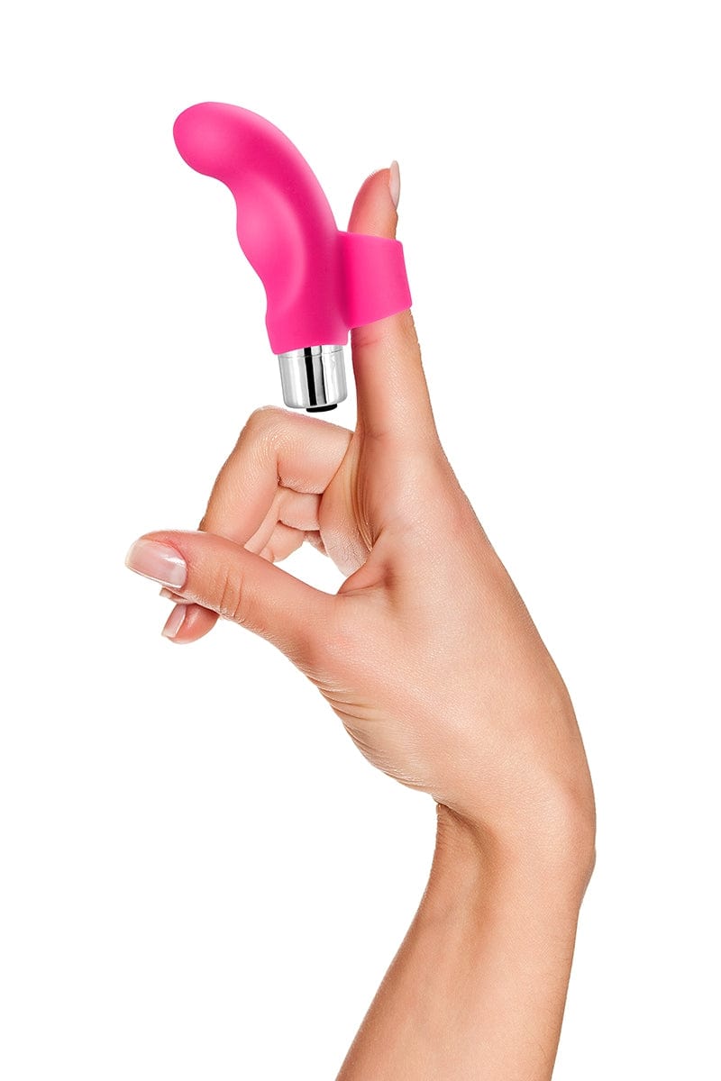 Stimulateur doigt chinois 10 modes vibrant Ecstasy 9,5cm rose - Yoba
