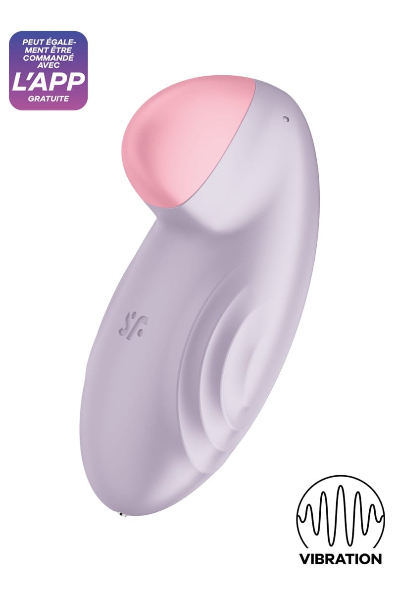 Stimulateur féminin connecté clitoris Tropical Tip lilas - Satisfyer
