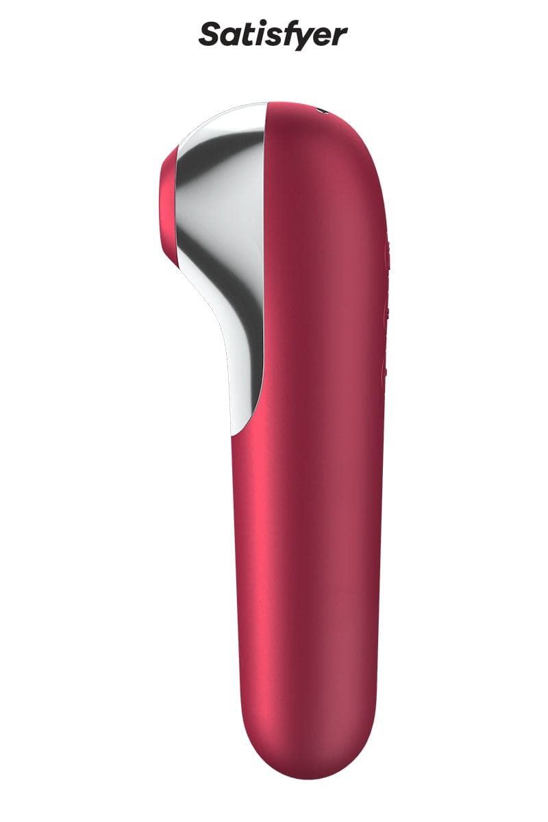 Stimulateur féminin double stimulations Dual Love rose 18cm - Satisfyer