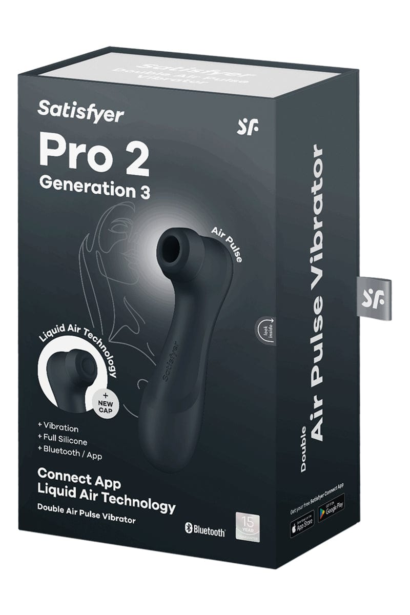 Stimulateur féminin Pro 2 Generation 3 connecté noir - Satisfyer