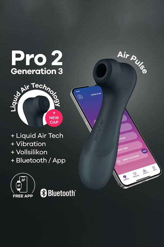 Stimulateur féminin Pro 2 Generation 3 connecté noir - Satisfyer