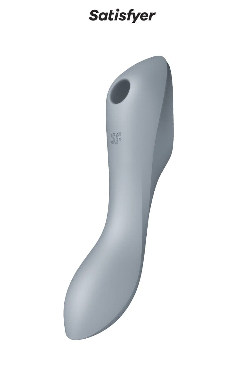 Stimulateur féminin triple fonction Curvy Trinity 3 gris - Satisfyer