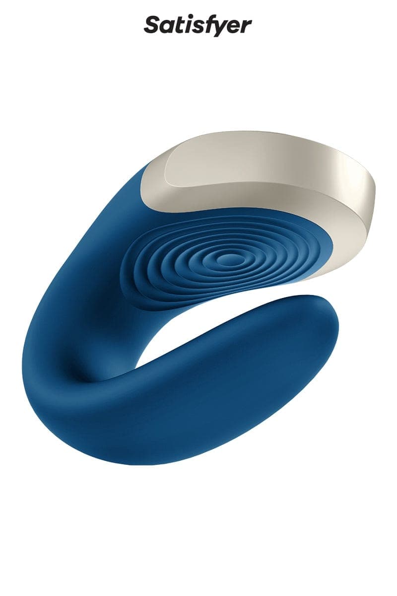 Stimulateur pour couple Double Love bleu 8,6 x 4,2 x 5,7 cm - Satisfyer