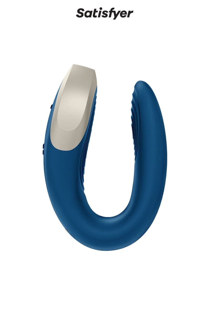 Stimulateur pour couple Double Love bleu 8,6 x 4,2 x 5,7 cm - Satisfyer