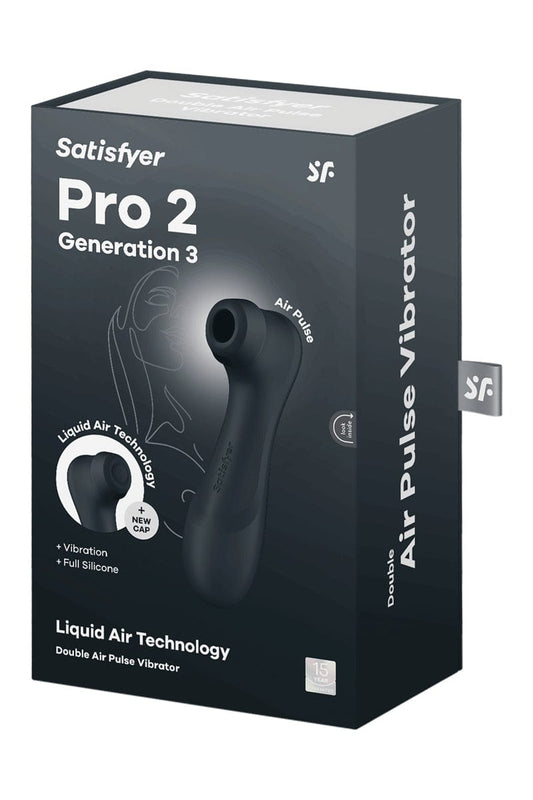 Stimulateur Pro 2 Generation 3 double Air Pulsé noir - Satisfyer