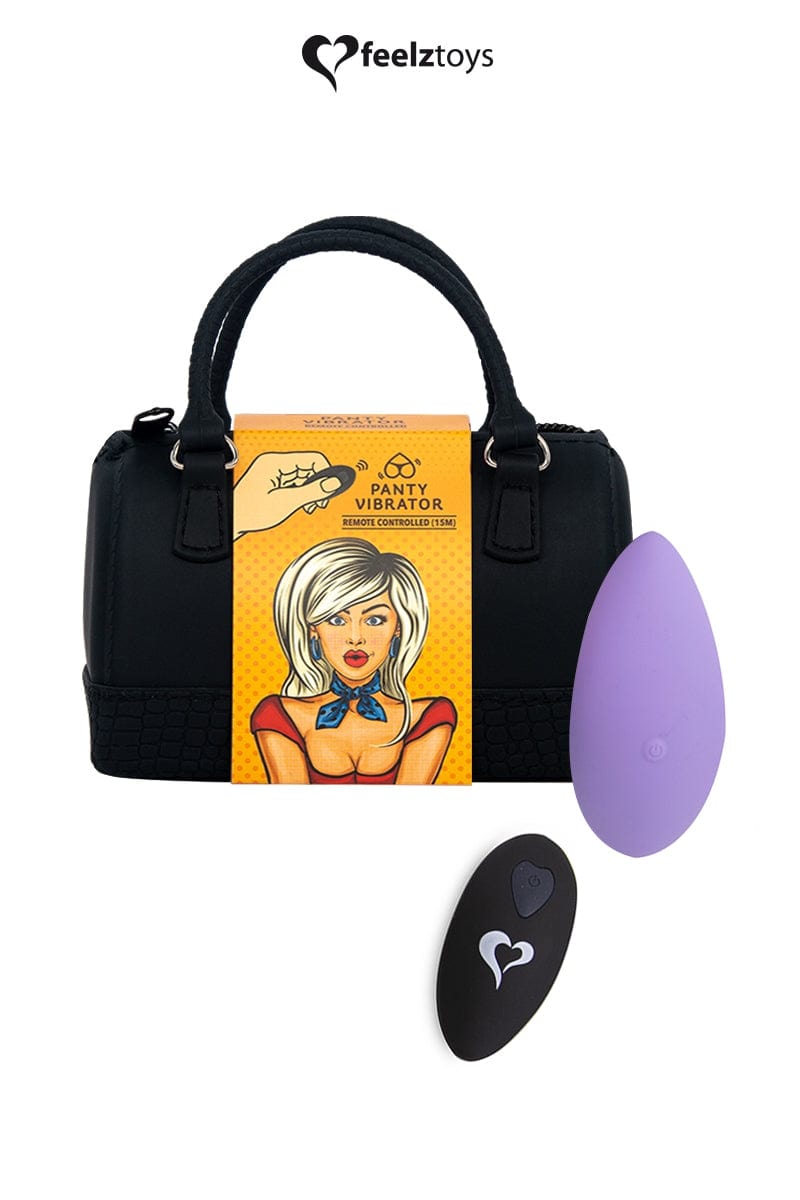 Stimulateur télécommandé à distance 15m Panty Vibe violet - FeelzToys
